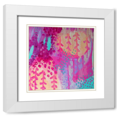 Color White Modern Wood Framed Art Print with Double Matting by Wieners, Valerie