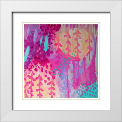 Color White Modern Wood Framed Art Print with Double Matting by Wieners, Valerie