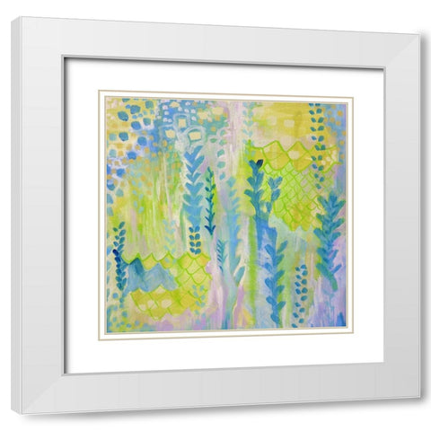 Mermaid Feel II White Modern Wood Framed Art Print with Double Matting by Wieners, Valerie