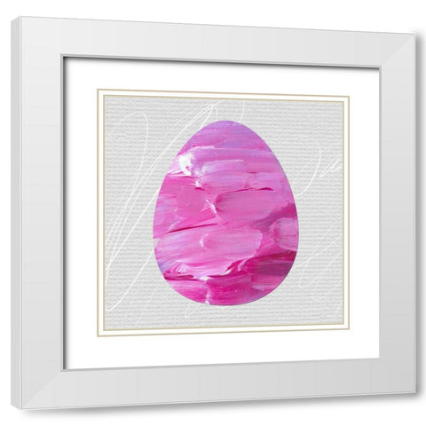 Egg III White Modern Wood Framed Art Print with Double Matting by Wieners, Valerie