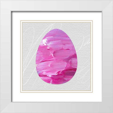 Egg III White Modern Wood Framed Art Print with Double Matting by Wieners, Valerie
