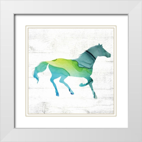 Horse IV White Modern Wood Framed Art Print with Double Matting by Wieners, Valerie