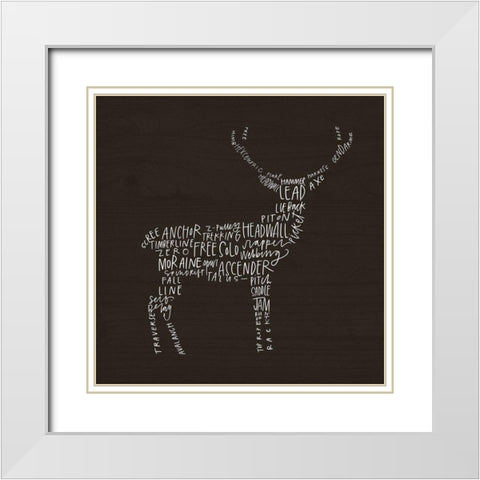 Deer Lodge White Modern Wood Framed Art Print with Double Matting by Wieners, Valerie