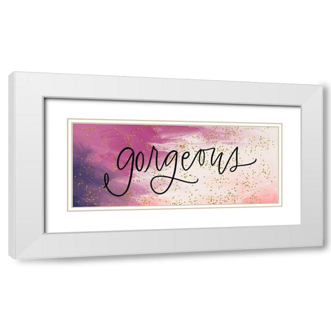 Gorgeous White Modern Wood Framed Art Print with Double Matting by Wieners, Valerie