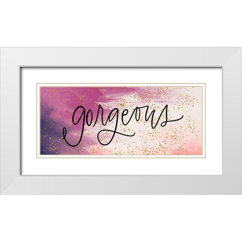 Gorgeous White Modern Wood Framed Art Print with Double Matting by Wieners, Valerie