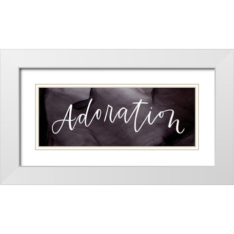 Adoration White Modern Wood Framed Art Print with Double Matting by Wieners, Valerie