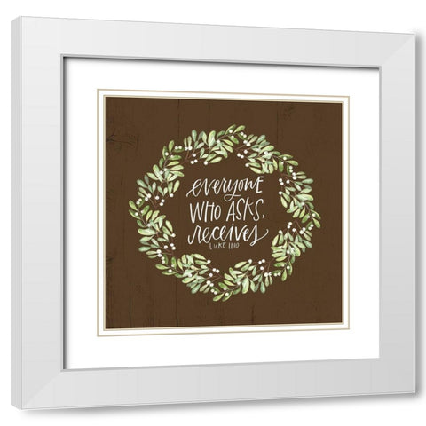 Everyone White Modern Wood Framed Art Print with Double Matting by Wieners, Valerie