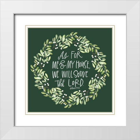 Serve White Modern Wood Framed Art Print with Double Matting by Wieners, Valerie