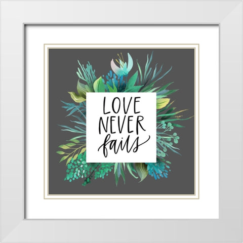 Love Never White Modern Wood Framed Art Print with Double Matting by Wieners, Valerie