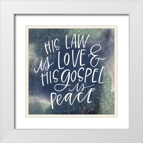 Law White Modern Wood Framed Art Print with Double Matting by Wieners, Valerie