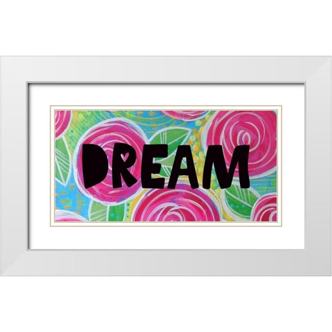 Dream White Modern Wood Framed Art Print with Double Matting by Wieners, Valerie