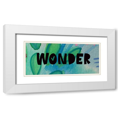 Wonder White Modern Wood Framed Art Print with Double Matting by Wieners, Valerie