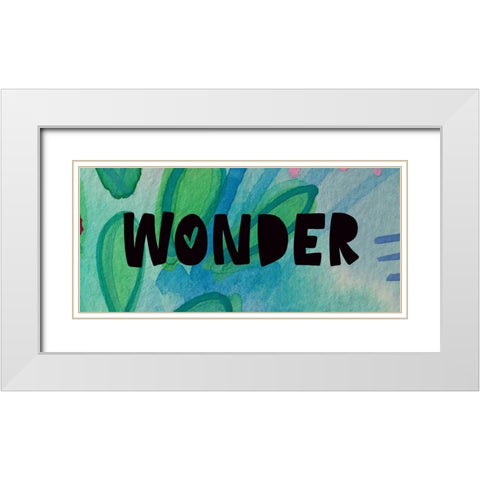 Wonder White Modern Wood Framed Art Print with Double Matting by Wieners, Valerie