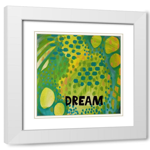 Dream White Modern Wood Framed Art Print with Double Matting by Wieners, Valerie