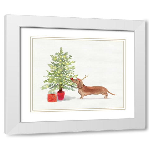 Dox White Modern Wood Framed Art Print with Double Matting by Wieners, Valerie