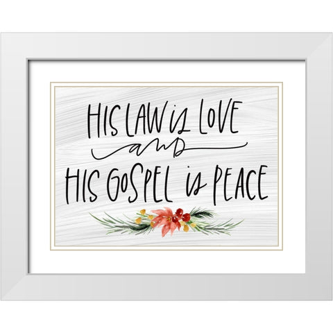 Law Is White Modern Wood Framed Art Print with Double Matting by Wieners, Valerie