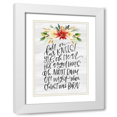 Fall On White Modern Wood Framed Art Print with Double Matting by Wieners, Valerie