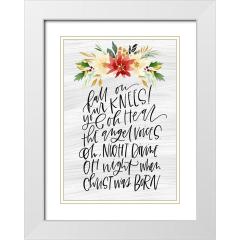 Fall On White Modern Wood Framed Art Print with Double Matting by Wieners, Valerie