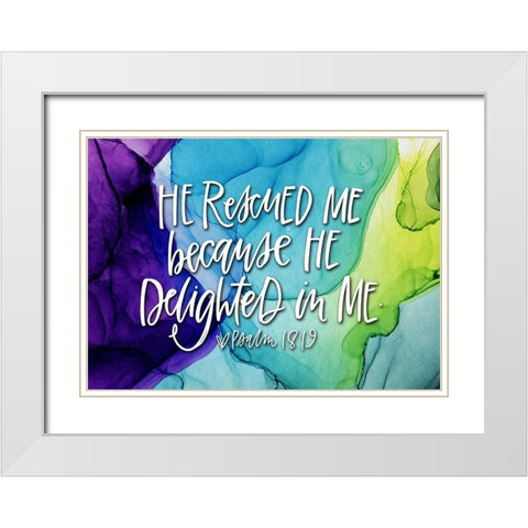 Rescued Me White Modern Wood Framed Art Print with Double Matting by Wieners, Valerie