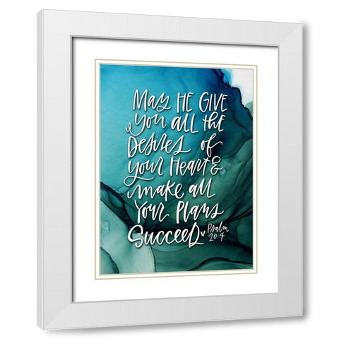 Desires White Modern Wood Framed Art Print with Double Matting by Wieners, Valerie