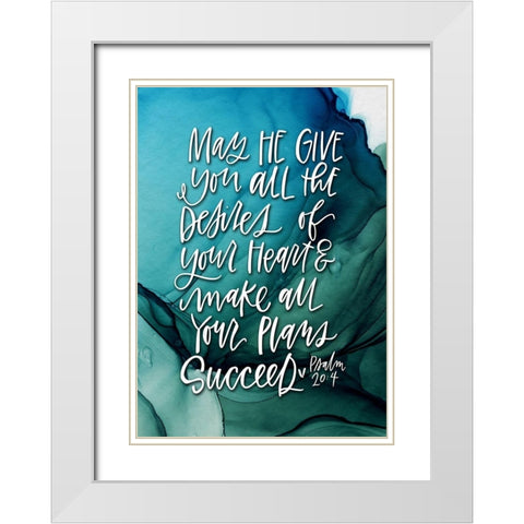 Desires White Modern Wood Framed Art Print with Double Matting by Wieners, Valerie