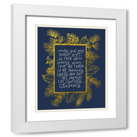 James 2 White Modern Wood Framed Art Print with Double Matting by Wieners, Valerie