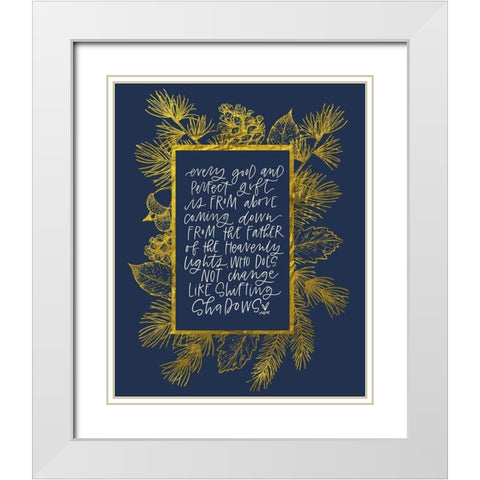 James 2 White Modern Wood Framed Art Print with Double Matting by Wieners, Valerie