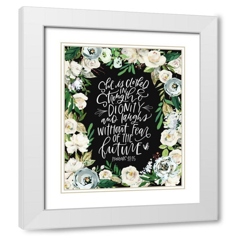 She is Clothed White Modern Wood Framed Art Print with Double Matting by Wieners, Valerie