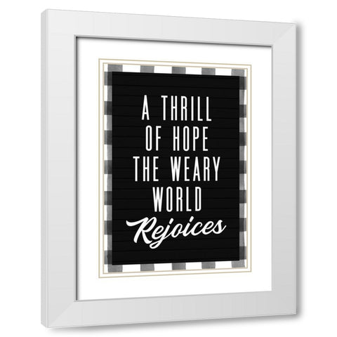 Thrill of Hope White Modern Wood Framed Art Print with Double Matting by Wieners, Valerie