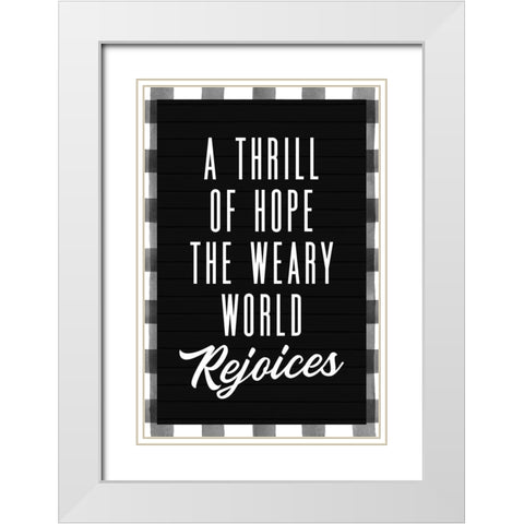 Thrill of Hope White Modern Wood Framed Art Print with Double Matting by Wieners, Valerie