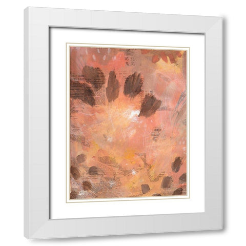 Fall Colors White Modern Wood Framed Art Print with Double Matting by Wieners, Valerie
