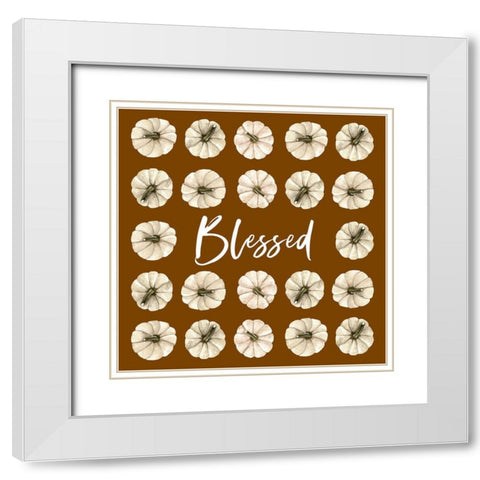 Blessed Fall White Modern Wood Framed Art Print with Double Matting by Wieners, Valerie