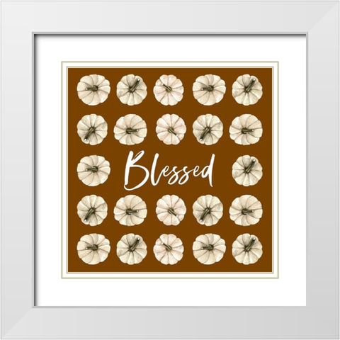 Blessed Fall White Modern Wood Framed Art Print with Double Matting by Wieners, Valerie