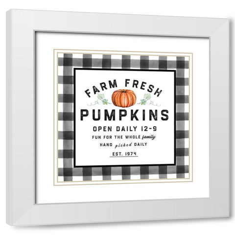 Farm Fresh White Modern Wood Framed Art Print with Double Matting by Wieners, Valerie