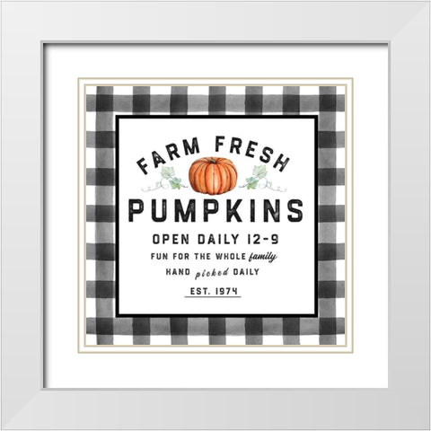 Farm Fresh White Modern Wood Framed Art Print with Double Matting by Wieners, Valerie