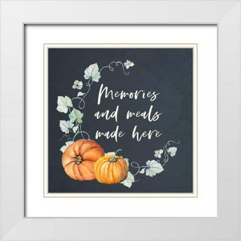 Fall Memories White Modern Wood Framed Art Print with Double Matting by Wieners, Valerie