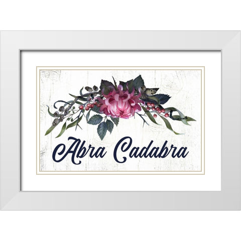 Abra Cadabra White Modern Wood Framed Art Print with Double Matting by Wieners, Valerie