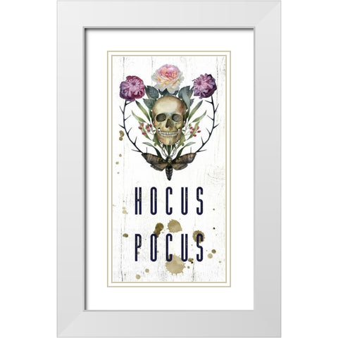 Hocus Pocus White Modern Wood Framed Art Print with Double Matting by Wieners, Valerie