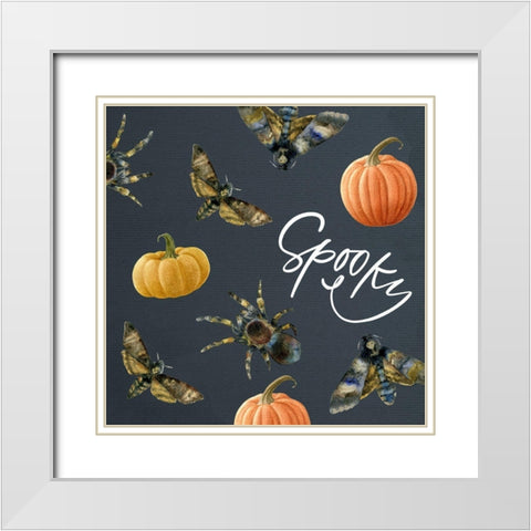 Spooky White Modern Wood Framed Art Print with Double Matting by Wieners, Valerie