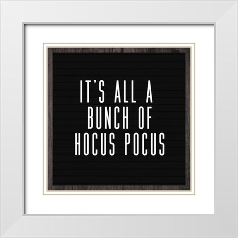 Hocus Pocus White Modern Wood Framed Art Print with Double Matting by Wieners, Valerie