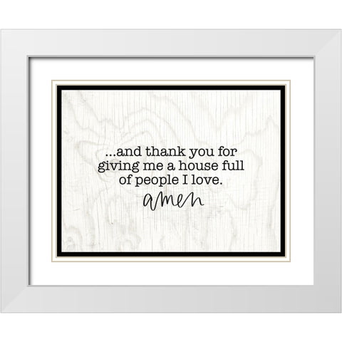 House Full White Modern Wood Framed Art Print with Double Matting by Wieners, Valerie