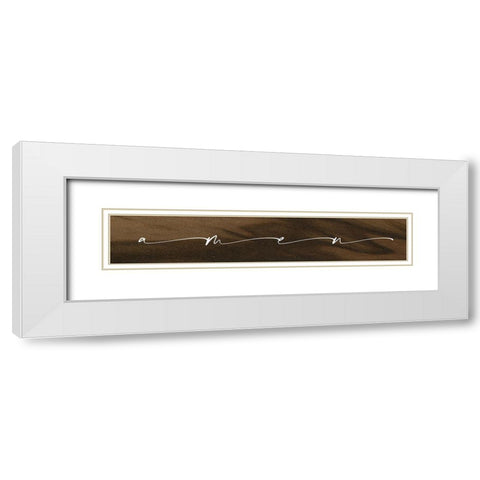 Amen White Modern Wood Framed Art Print with Double Matting by Wieners, Valerie