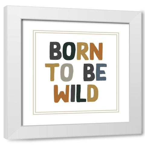 Wild White Modern Wood Framed Art Print with Double Matting by Wieners, Valerie