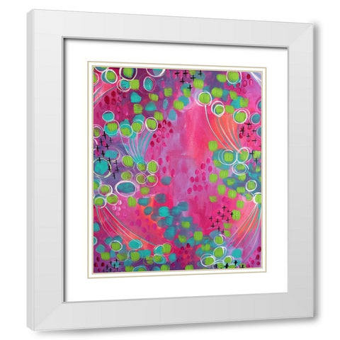 Painted Canvas IV White Modern Wood Framed Art Print with Double Matting by Wieners, Valerie