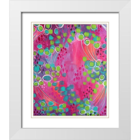 Painted Canvas IV White Modern Wood Framed Art Print with Double Matting by Wieners, Valerie