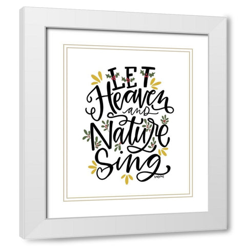 Heaven and Nature White Modern Wood Framed Art Print with Double Matting by Wieners, Valerie