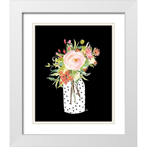Coral Still Life White Modern Wood Framed Art Print with Double Matting by Wieners, Valerie