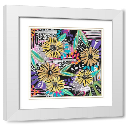 Able One White Modern Wood Framed Art Print with Double Matting by Wieners, Valerie