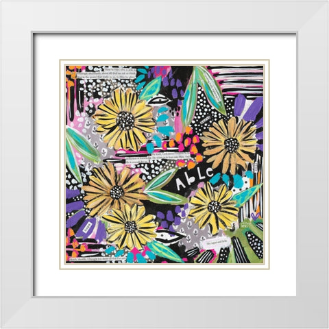 Able One White Modern Wood Framed Art Print with Double Matting by Wieners, Valerie