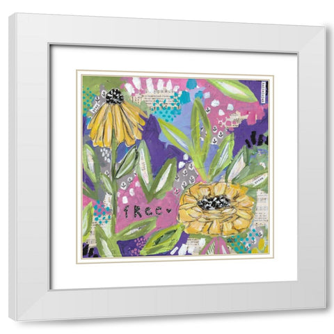 Free White Modern Wood Framed Art Print with Double Matting by Wieners, Valerie